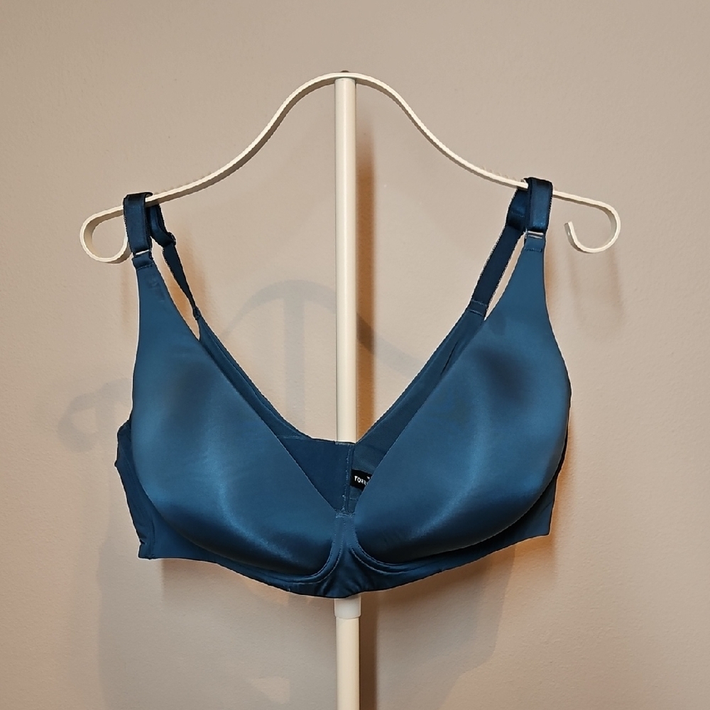 Torrid Curve Elegant Teal Bra for Women Lightly Linned 44C